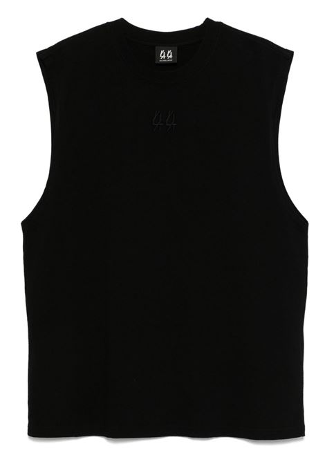 Black logo-embroidered tank top 44 label group - men